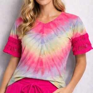 Hard Tail Refashioned Tie Dye Top